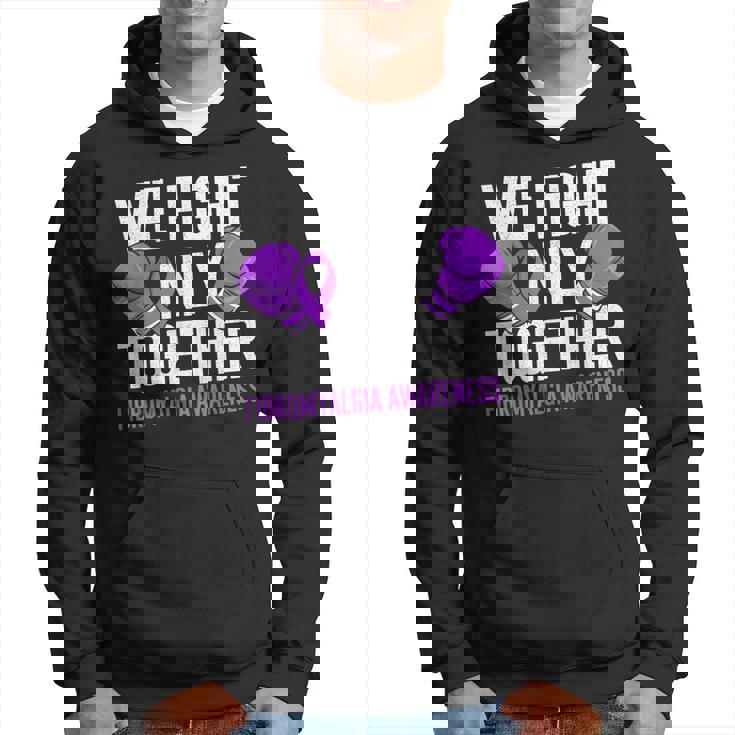 線維筋痛症啓発 パープルリボン We Fightonly Together パーカー