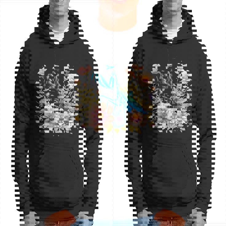 美しい昆虫アート カマキリ パーカー