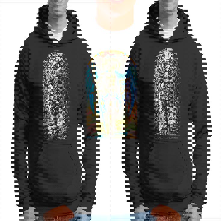 聖ミカエル大天使 – 聖なるステンドグラス – キリスト教 パーカー