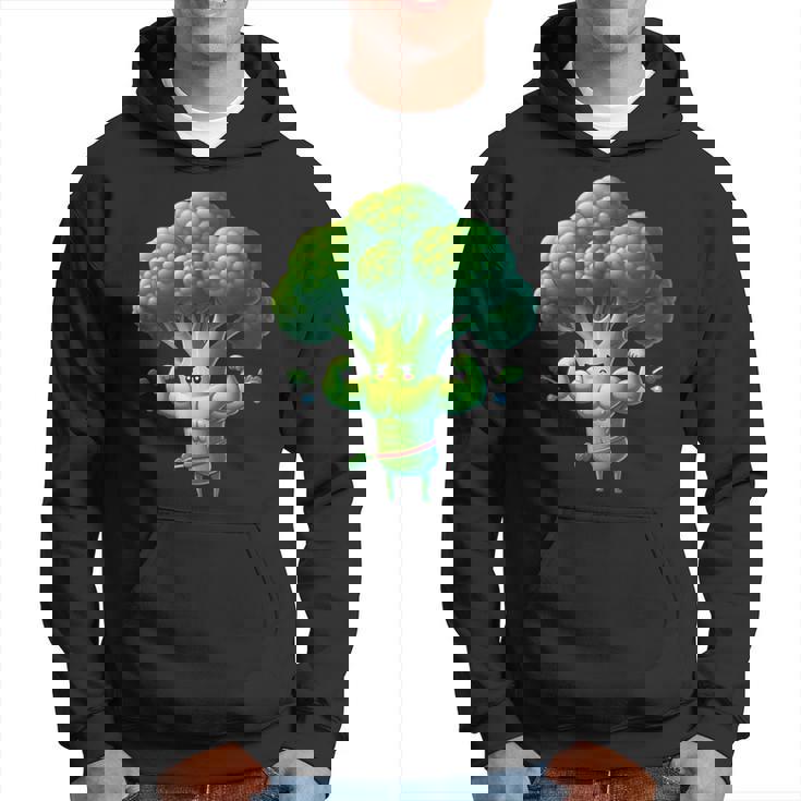 腹筋付き筋肉ブロッコリー パーカー