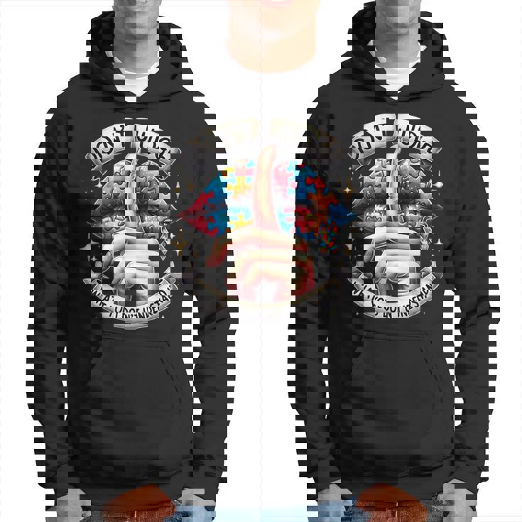 自閉症啓発唇を理解していないことを判断しないでください パーカー