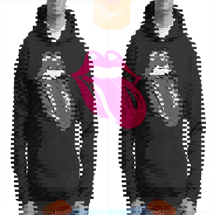 舌を広げた唇 パーカー