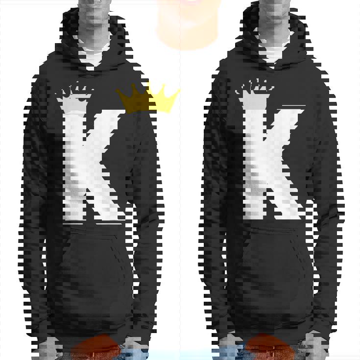 英文字 K 大文字 アルファベット モノグラム イニシャル キング クイーン クラウン パーカー