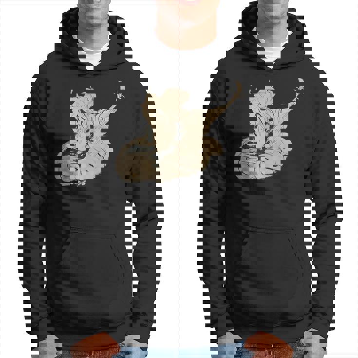 葛飾北斎作 三味線と座る女 パーカー