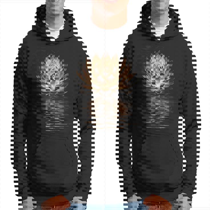 蓮の花 ヨガ 瞑想 禅 スピリチュアル オーム 仏教 ギフト パーカー