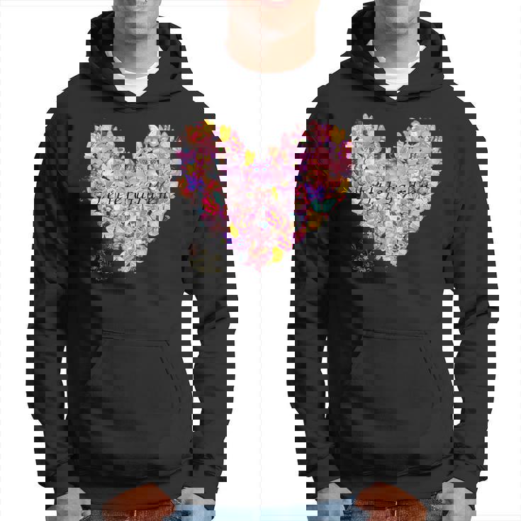 蝶 ハート かわいい 庭 パーカー