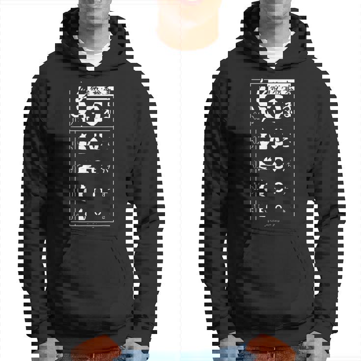 視力検査 おもしろ デザイン 猫 パーカー