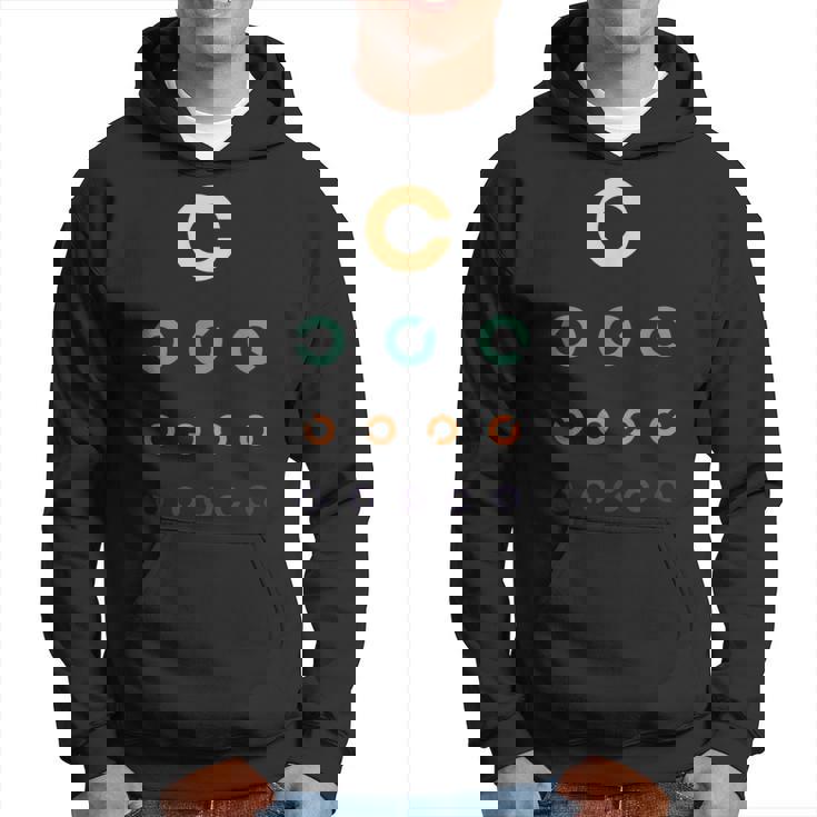 視力検査眼鏡屋面白いレトロヴィンテージ パーカー