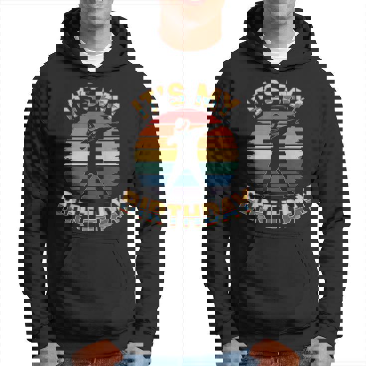 誕生日 男の子 衣装 ヴィンテージ It's My Birthday Dabbingunset パーカー