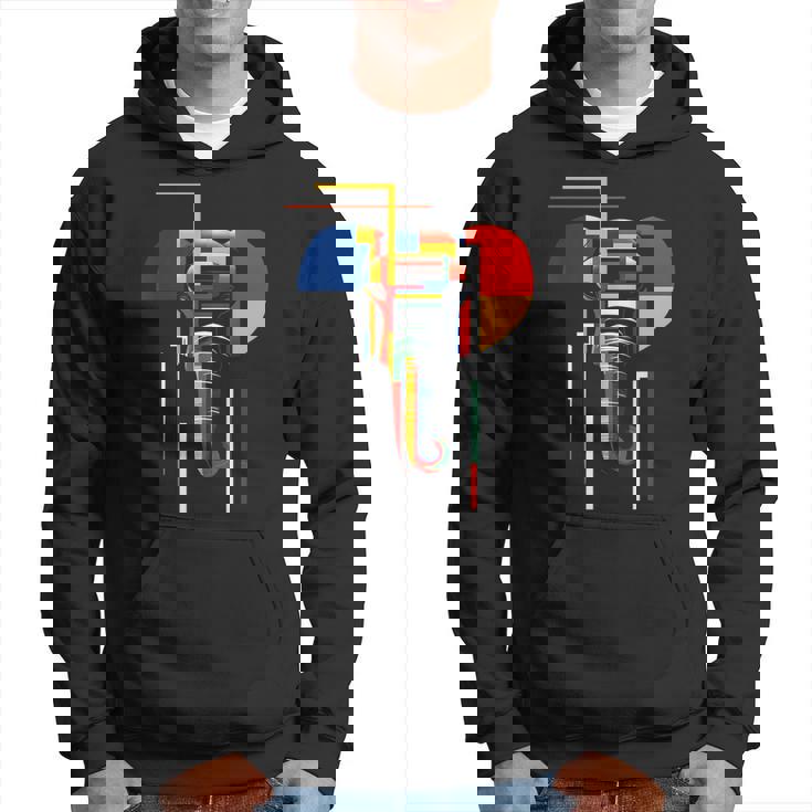 象 抽象 動物 アート 幾何学模様 グラフィック 象 パーカー