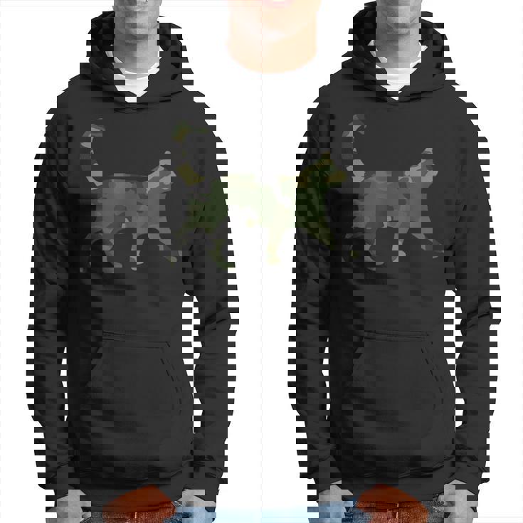 迷彩猫 面白い迷彩柄 アーミーミリタリーカラー 猫 パーカー