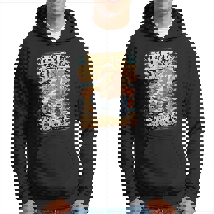 都市公園の都会のリス スタイリッシュで楽しいどんぐりアドベンチャー パーカー