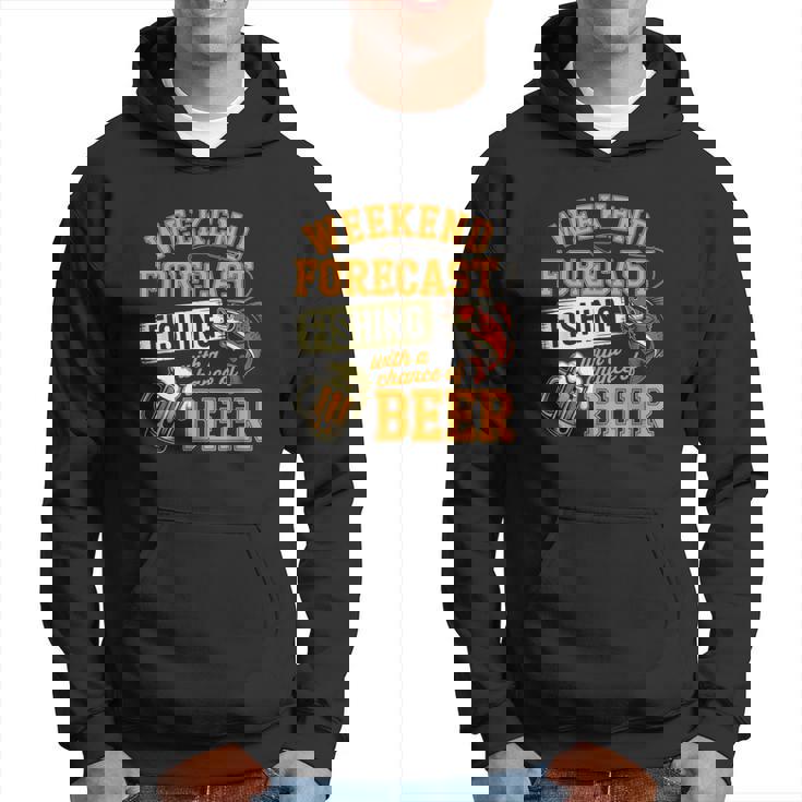 釣り人のための面白い釣りとビールの週末予報 パーカー