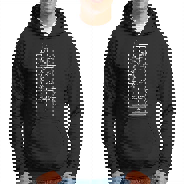 間取り【3Dk】おもしろ 間取り図 面白い ネタ ウケ狙い 笑える 昭和 レトロ ユーモア お笑い 個性的 懐かしい パーカー