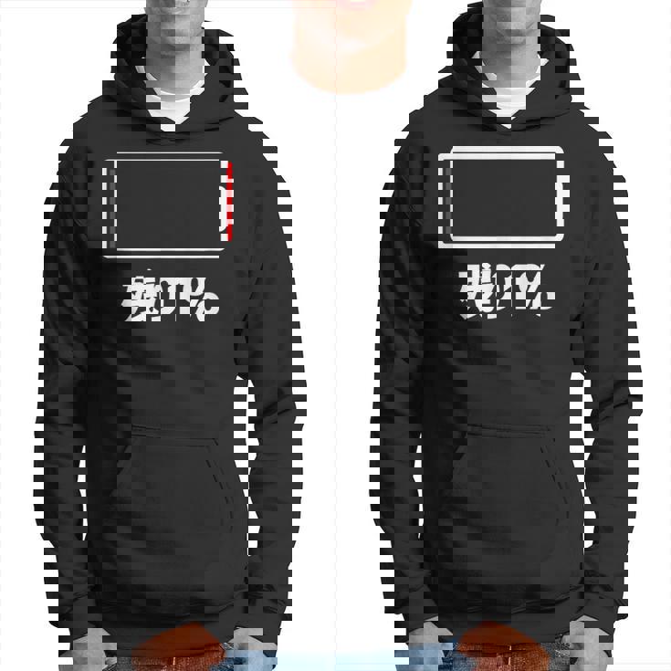 電池【残り1】バッテリー 電池切れ おもしろ 面白い ギャグ ネタ ウケ狙い 笑える ユーモア お笑い 個性的な パーカー