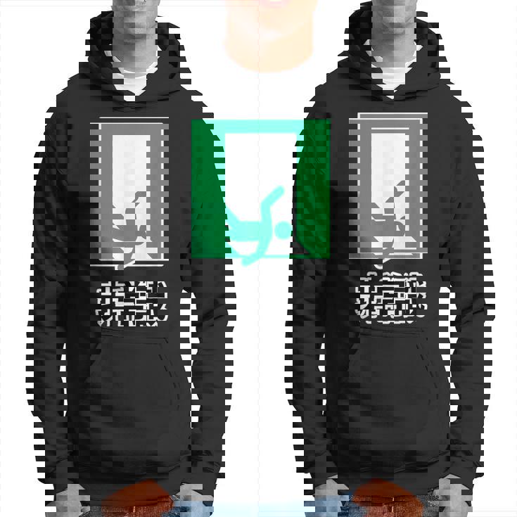 非常識（パロディ 非常口）イラスト【変なtシャツ屋さん】 面白い デザイン パーカー