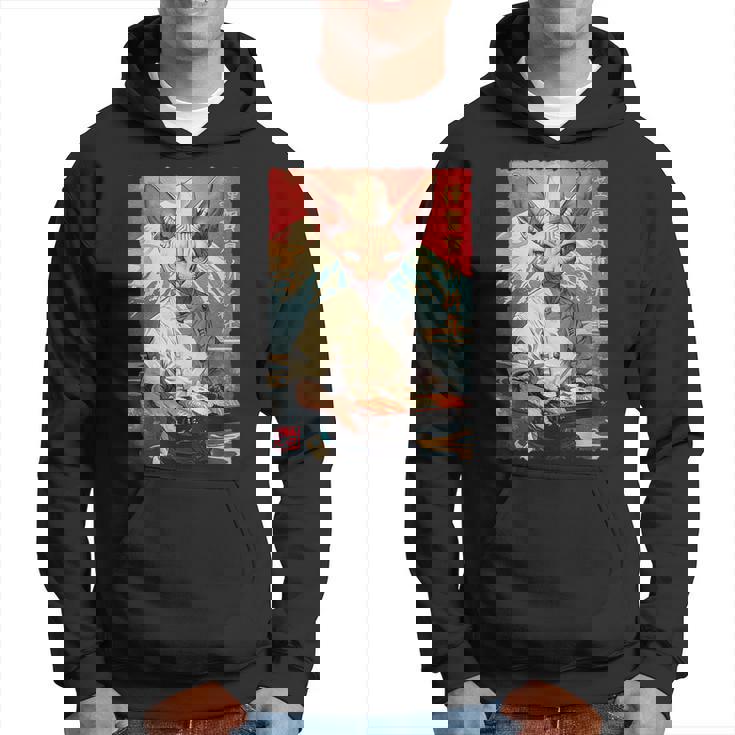 面白い かわいい 和食 アニメ アート スフィンクス 猫 寿司 シェフ パーカー