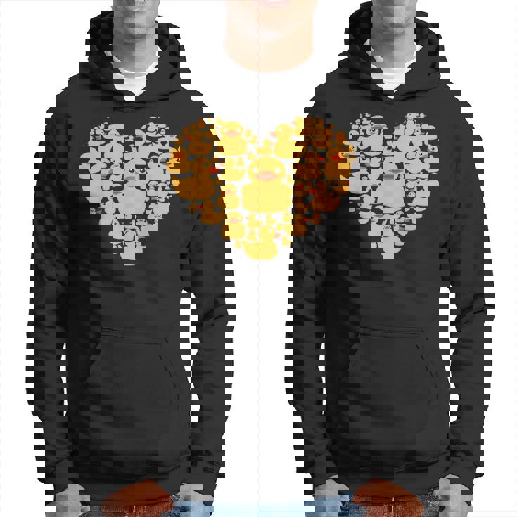 面白い ラバーダック ギフト メンズ レディース クールラバー アヒル ハート パーカー