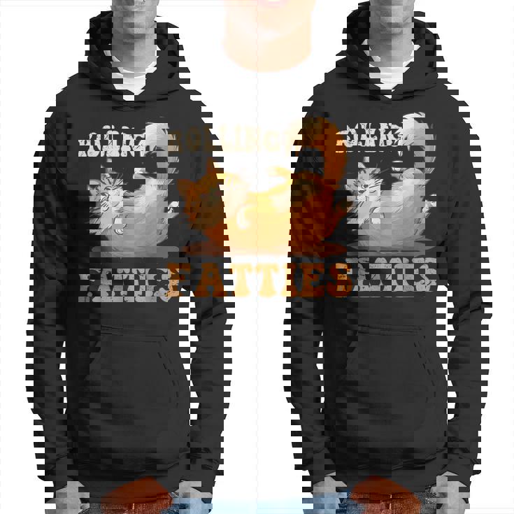 面白い 猫 ローリング ファティ 男女兼用 猫 パーカー