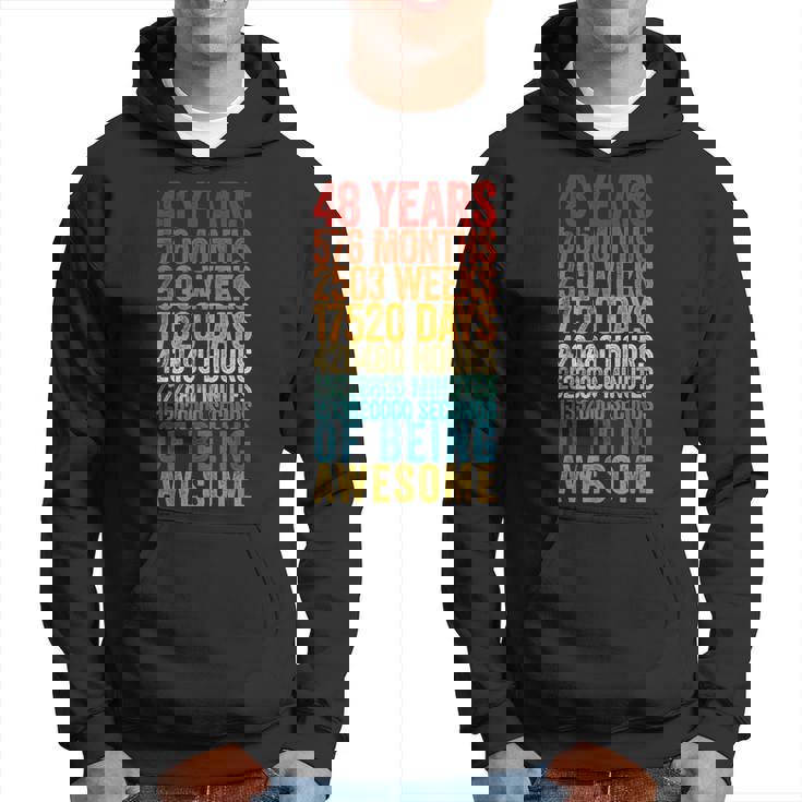 面白い48歳の誕生日シャツ オールドメーター 面白い48歳ギフト パーカー