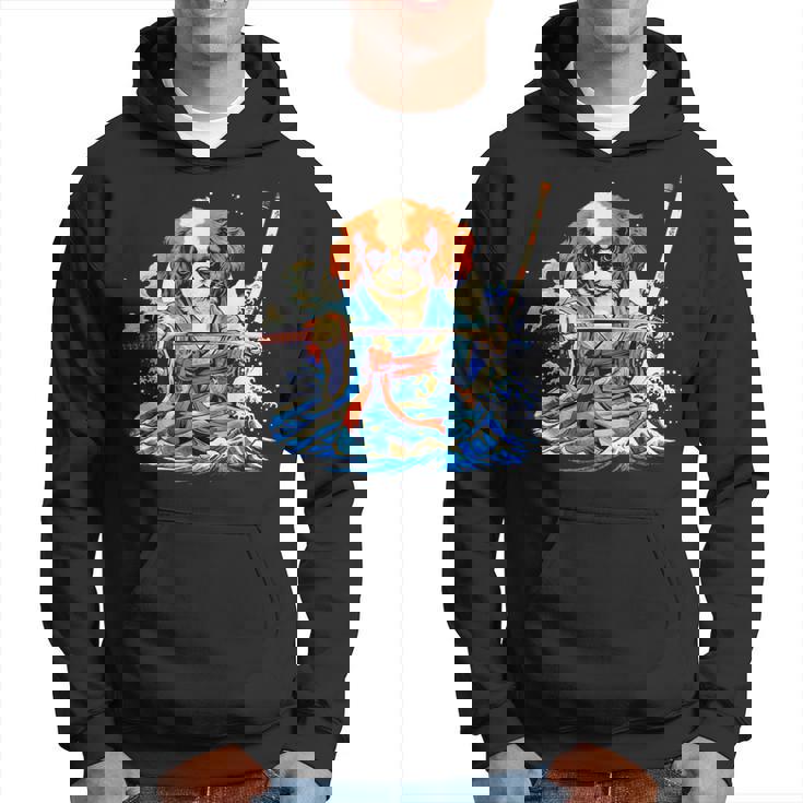 面白いtシャツ キャバリア 浮世絵 イヌ わんこ メンズ 犬好き グッズ おもしろ 面白い 服 ネタ わんこ パーカー