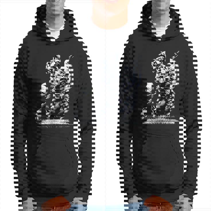 面白いtシャツ シュナウザー ゴルフ イヌ メンズ 犬好き グッズ かわいい おもしろ 面白い 服 ネタ パーカー