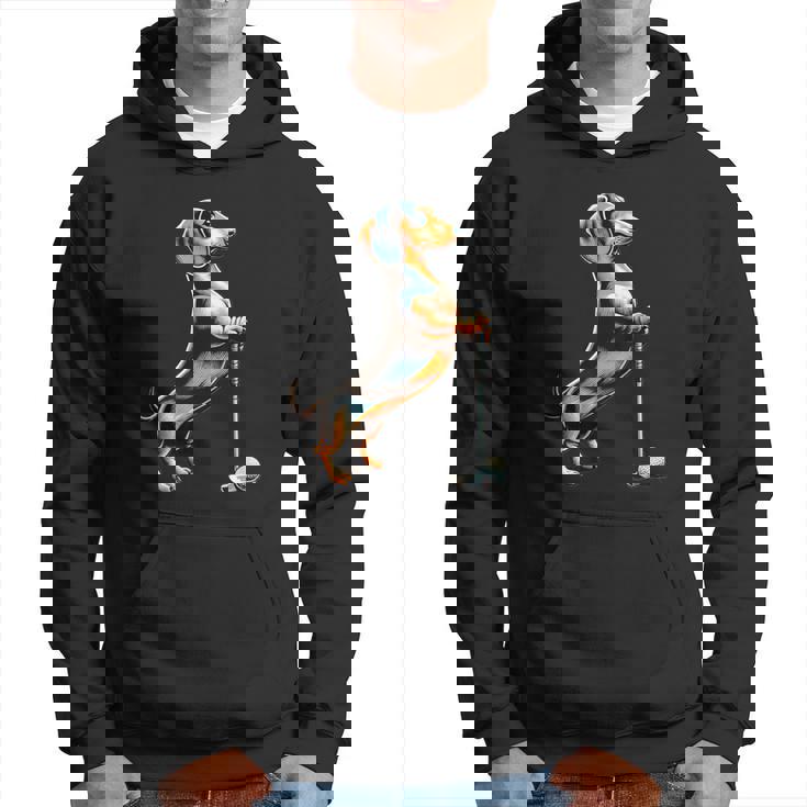 面白いtシャツ ダックスフンド ゴルフ イヌ メンズ 犬好き グッズ かわいい おもしろ 面白い 服 ネタ パーカー