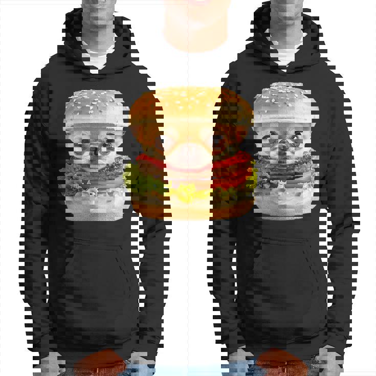 面白いtシャツ チワワ 犬 イヌ ハンバーガー メンズ 犬好き グッズ かわいい おもしろ 面白い 服 ネタ パーカー