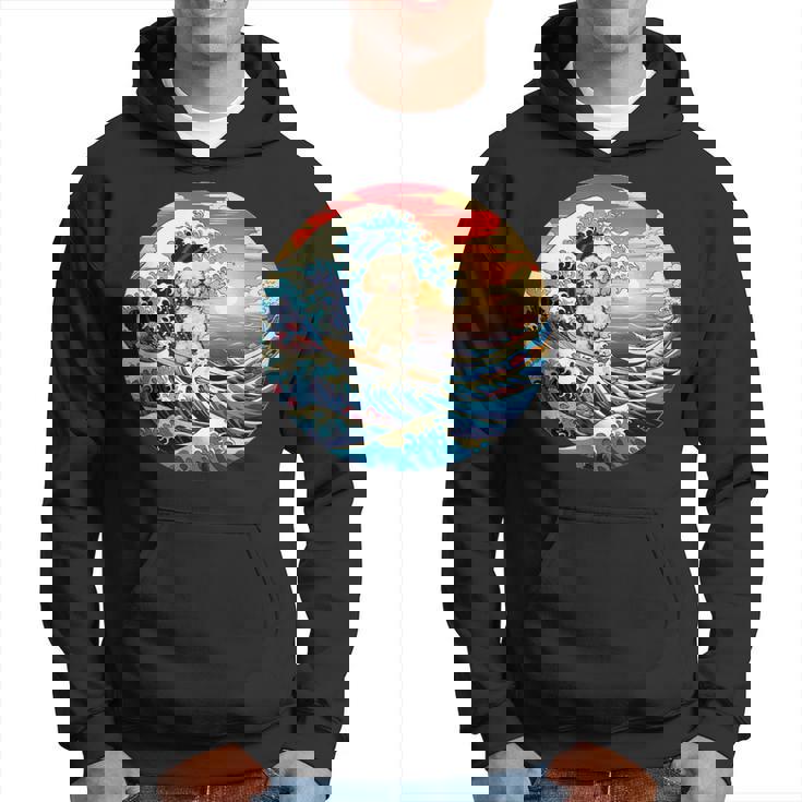 面白いtシャツ トイプードル イヌ メンズ 犬好き グッズ かわいい おもしろ 面白い 服 ネタ サーフィン パーカー