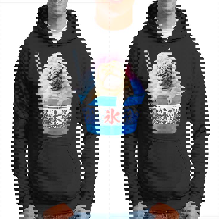 面白いtシャツ パグ かき氷 イヌ メンズ 犬好き グッズ かわいい おもしろ 面白い 服 ネタ 夏 パーカー