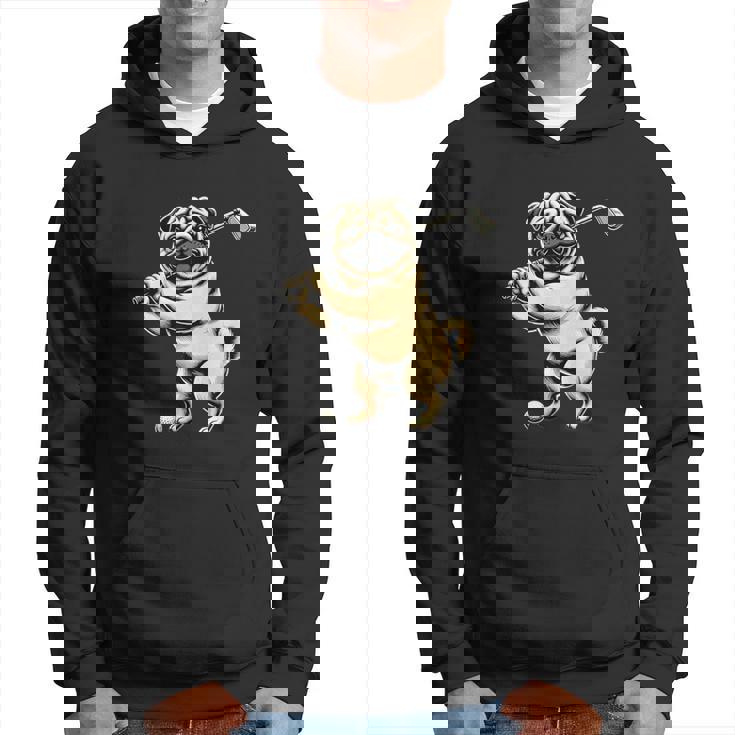 面白いtシャツ パグ ゴルフ イヌ わんこ メンズ 犬好き グッズ かわいい おもしろ 面白い 服 ネタ パーカー