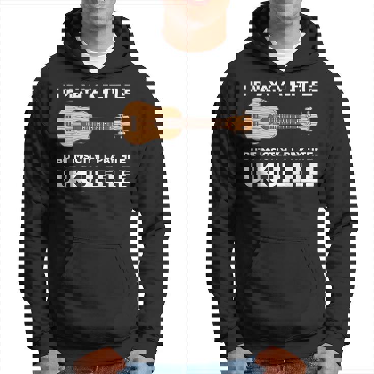 面白いウクレレ服ギターワードプレイ パーカー