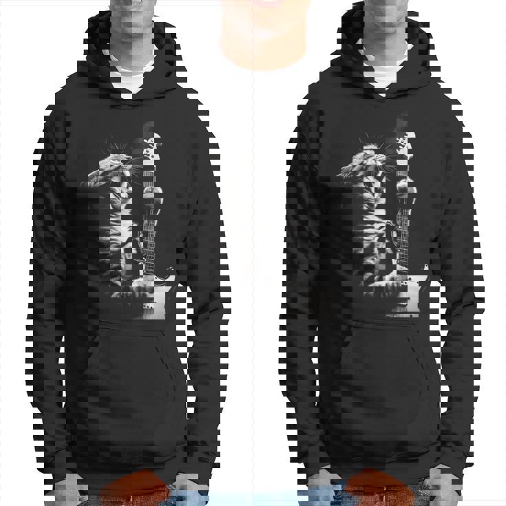 面白いギター 猫 ギターを弾く パーカー