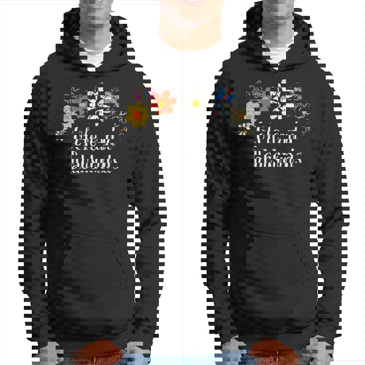 面白いコーヒーとダックスフントの花を言う パーカー