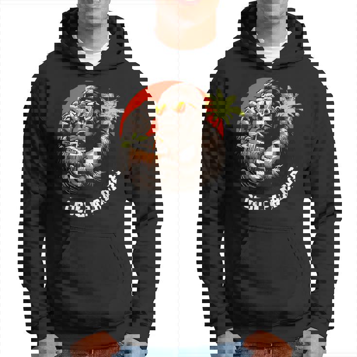 面白いゴリラココナッツグラフィックデザインギフトアイデア パーカー