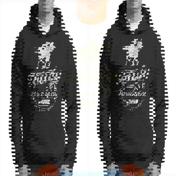 面白いダービーデー、ケンタッキースタイルの競馬 パーカー