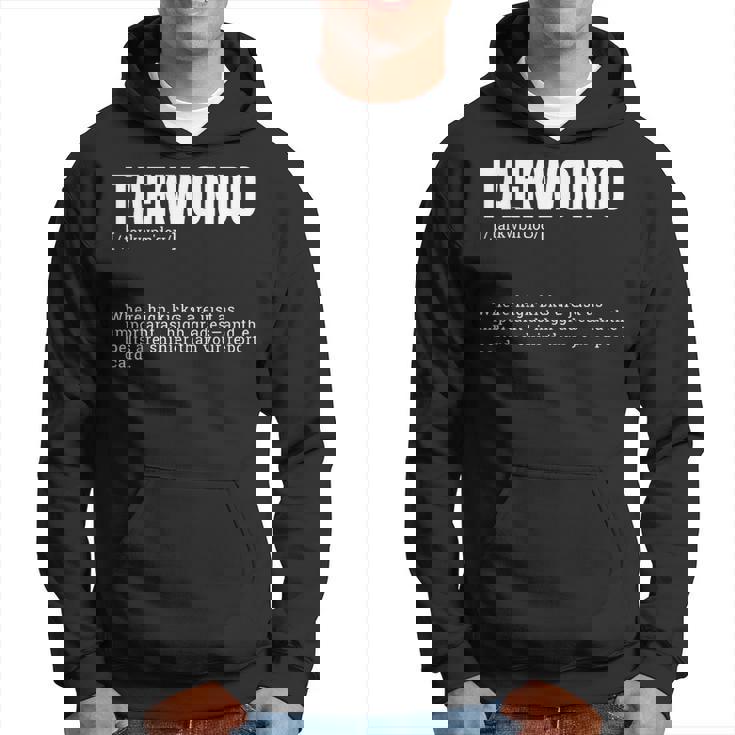 面白いテコンドー辞書がハイキックの定義を作ります パーカー