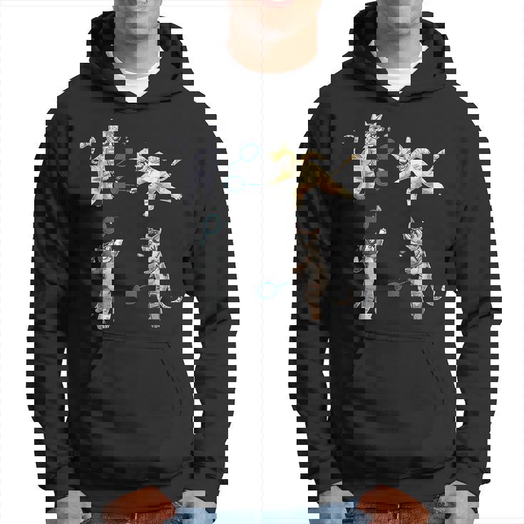 面白いバドミントン猫 パーカー