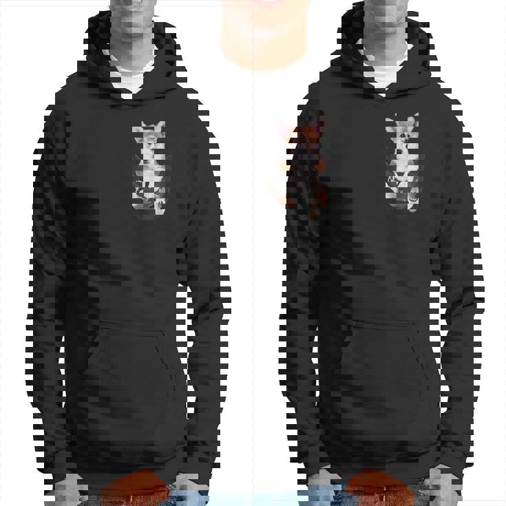 面白いペンブローク ウェルシュコーギー あなたのポケットにコーギー愛好家向け パーカー