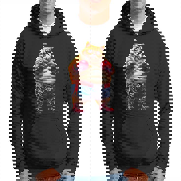 面白いボクシング ジム ワークアウト 猫 ボクシング グローブ アニメ ミーム パーカー