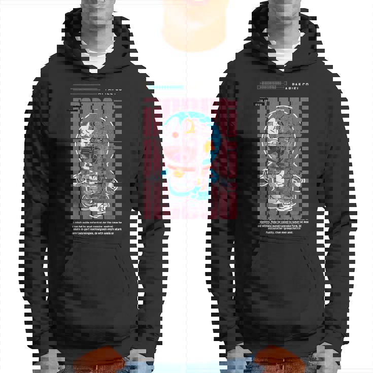 面白い日本のアニメスタイルアート ビンテージアニメ ロボットアートアニメ パーカー