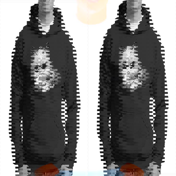 面白い猫 中指 皮肉 いたずらな 発言 パーカー