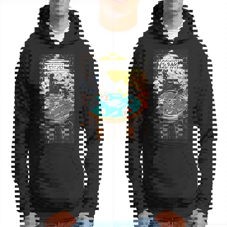 面白い猫のグラフィックプレイの猫ポーカープレイヤーは深刻なポーカーをプレイします パーカー