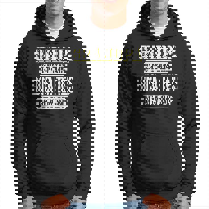 面白い盆栽の木 おじいちゃんへのギフト 父の日デザイン パーカー