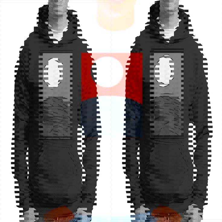 面白デザイン制作クラブオリジナルデザイン注目度no1日本のカルタ 花札 月 パーカー