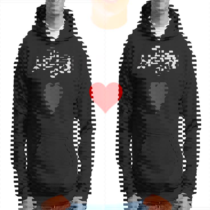 韓国ハングルサランヘ愛してるkdramak-Pop韓国 パーカー