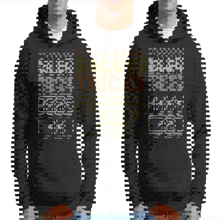 頑固なサルーキのトリックシャツ、面白いサルーキの所有者の贈り物、皮肉なサルーキの恋人 パーカー