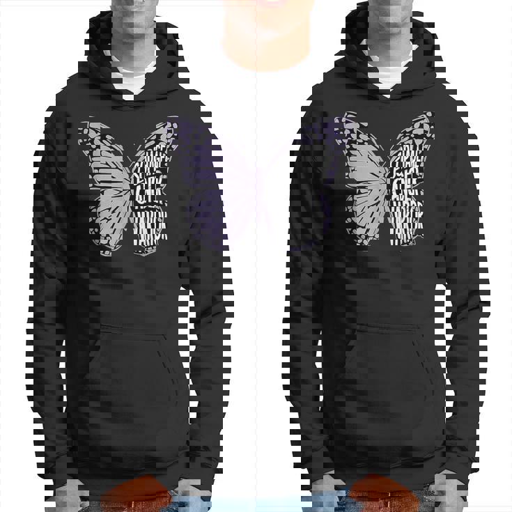 食道がん啓発ツルニチニチソウリボン パーカー