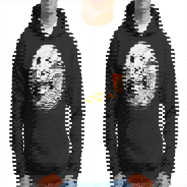 餃子 パンダ おもしろ 面白い ギョーザ ビール 和風 パーカー