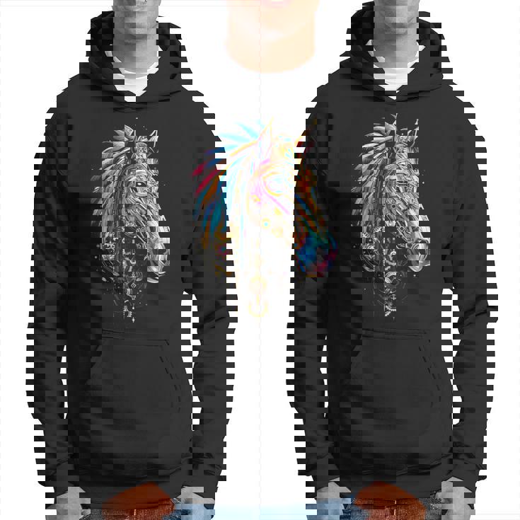 馬 動物 モチーフ イラスト 馬 パーカー